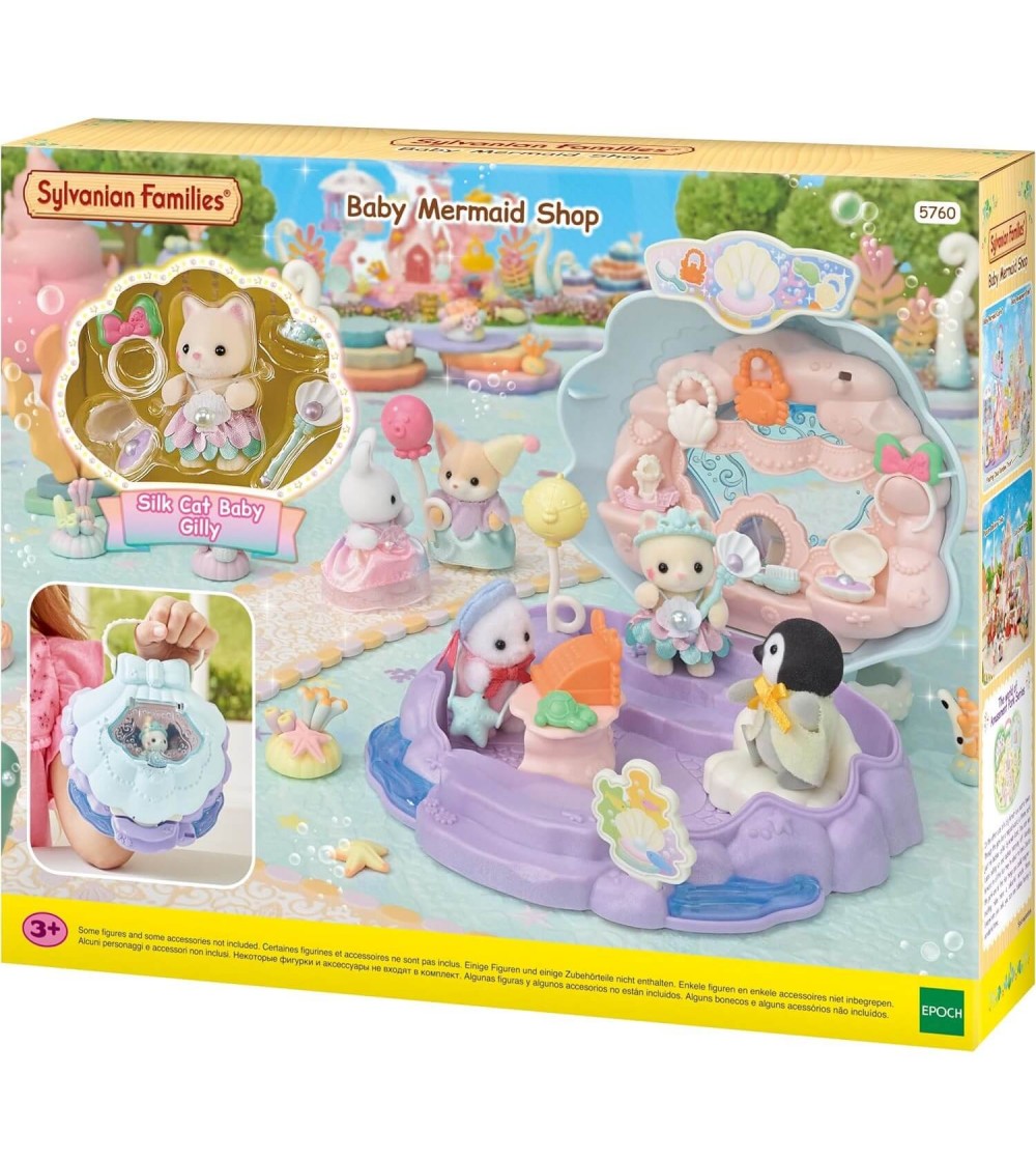 Set Sylvanian Families 5760 - Baby Mermaid Shop - Figurine