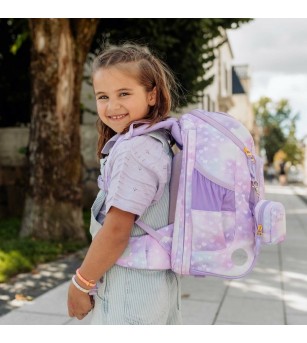 Ghiozdan, rucsac ergonomic cu perna de aer, active air flx, Unicorn Princess Purple - Ghiozdane