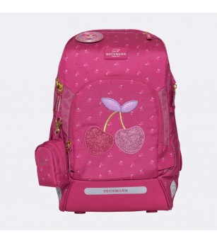 Ghiozdan, rucsac ergonomic cu perna de aer, set active air flx 6 piese, Cherry - Ghiozdane