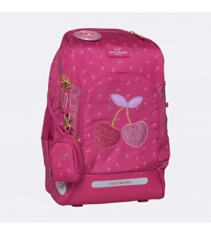 Ghiozdan, rucsac ergonomic cu perna de aer, set active air flx 6 piese, Cherry - Ghiozdane