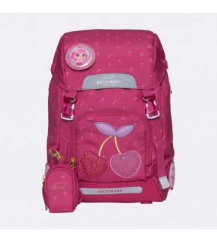 Ghiozdan, rucsac ergonomic, set clasic 6 piese, Cherry - Ghiozdane