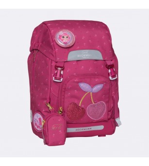 Ghiozdan, rucsac ergonomic, set clasic 6 piese, Cherry - Ghiozdane