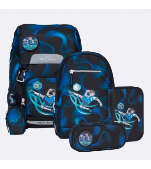 Ghiozdan, rucsac ergonomic, set clasic 6 piese, Magic League - Ghiozdane