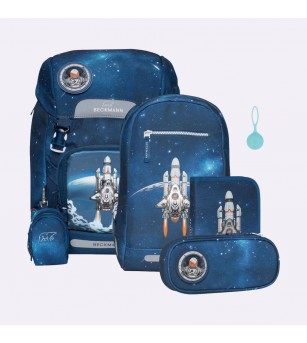 Ghiozdan, rucsac ergonomic, set clasic 6 piese, Space Mission - Ghiozdane