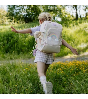 Ghiozdan, rucsac ergonomic cu perna de aer, Active Air FLX, Yellow Heart - Ghiozdane
