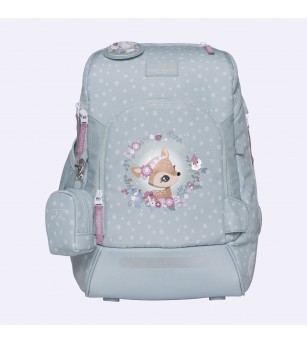 Ghiozdan, rucsac ergonomic cu perna de aer, set Active Air FLX 6 piese, Forest Deer Dusty Mint - Ghiozdane