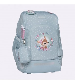 Ghiozdan, rucsac ergonomic cu perna de aer, set Active Air FLX 6 piese, Forest Deer Dusty Mint - Ghiozdane