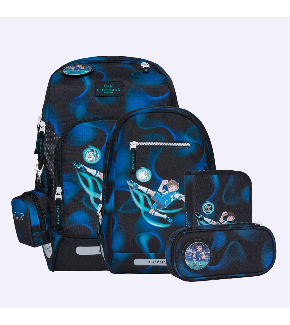 Ghiozdan, rucsac ergonomic cu perna de aer, set Active Air FLX 6 piese, Magic League - Ghiozdane
