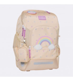 Ghiozdan, rucsac ergonomic cu perna de aer, set Active Air FLX 6 piese, Yellow Heart - Ghiozdane