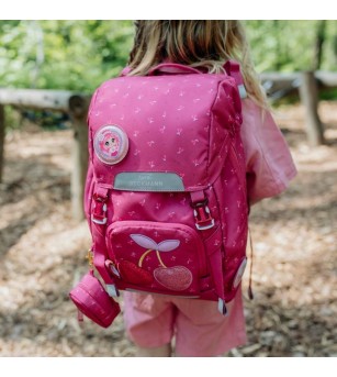 Ghiozdan, rucsac ergonomic pentru scoala, Clasic, Cherry - Ghiozdane