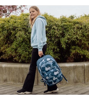 Ghiozdan, rucsac ergonomic, 30L, Sport Junior Blue Camo - Ghiozdane