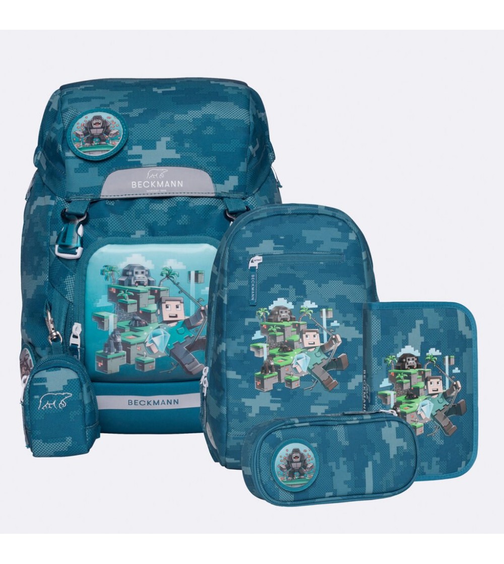 Ghiozdan, rucsac ergonomic, set clasic 6 piese, Jungle Game - Ghiozdane Ghiozdan, rucsac ergonomic, set clasic 6 piese, Jungle Game - Ghiozdane