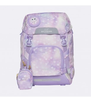 Ghiozdan, rucsac ergonomic, set clasic 6 piese, Unicorn Princess Purple - Ghiozdane