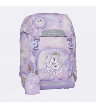 Ghiozdan, rucsac ergonomic, set clasic 6 piese, Unicorn Princess Purple - Ghiozdane