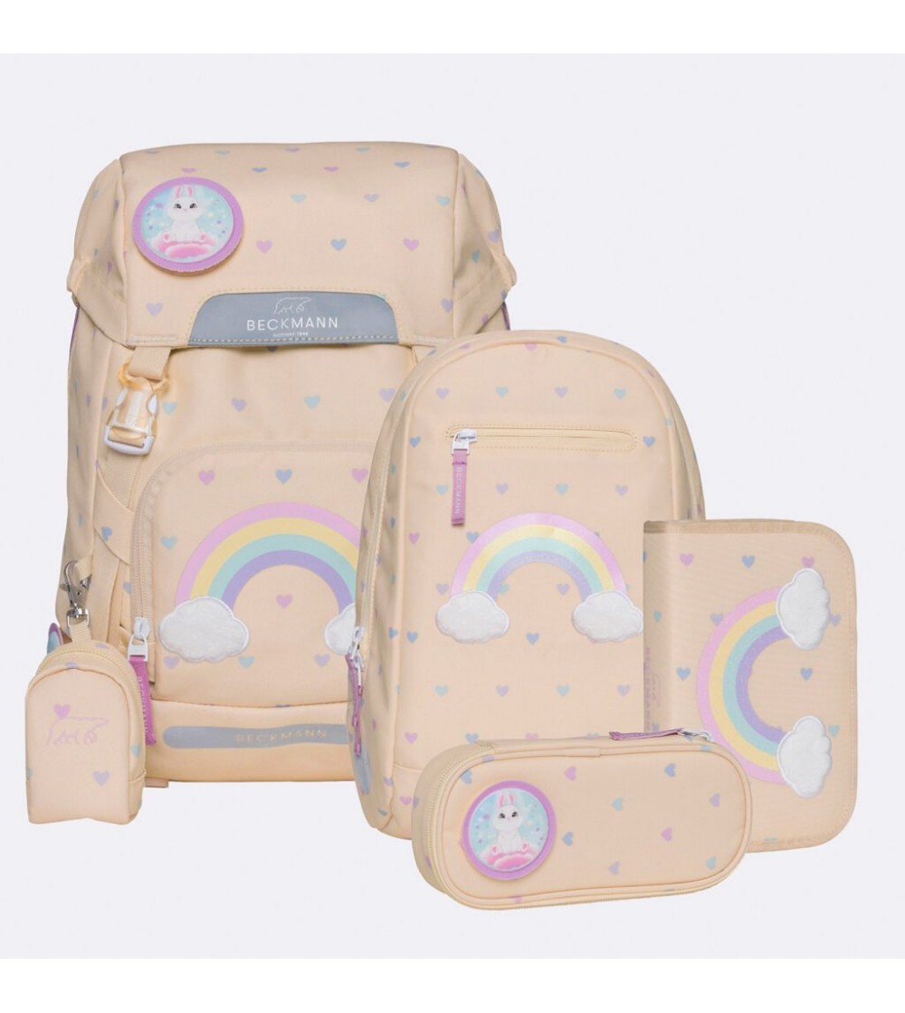 Ghiozdan, rucsac ergonomic, set clasic 6 piese, Yellow Heart - Ghiozdane Ghiozdan, rucsac ergonomic, set clasic 6 piese, Yellow Heart - Ghiozdane