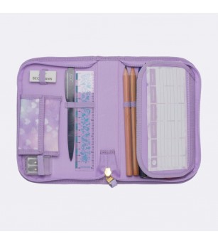 Penar cu o singura sectiune complet echipat, Unicorn princess purple - Penare Penar cu o singura sectiune complet echipat, Unicorn princess purple - Penare