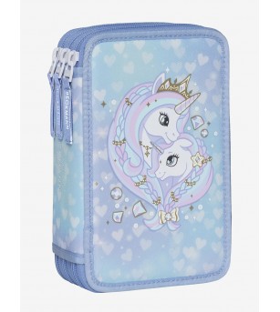 Penar cu trei sectiuni complet echipat, Unicorn Princess Ice Blue - Penare