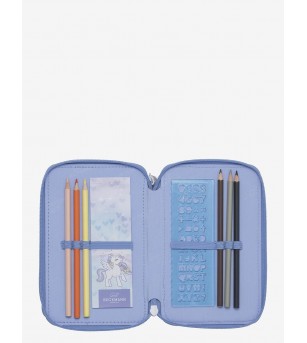 Penar cu trei sectiuni complet echipat, Unicorn Princess Ice Blue - Penare
