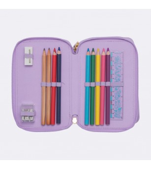 Penar cu trei sectiuni complet echipat, Unicorn princess purple - Penare