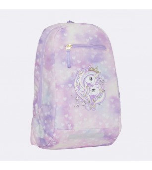 Rucsac de zi (antrenamente, excursii, parc), Unicorn princess purple - Ghiozdane