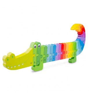 Puzzle Alfabet - Crocodil - Puzzle-uri