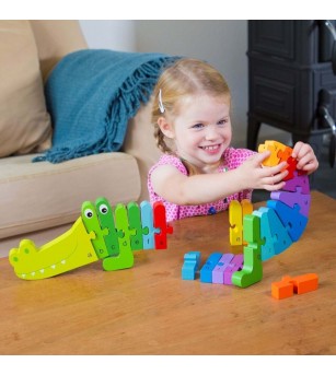 Puzzle Alfabet - Crocodil - Puzzle-uri