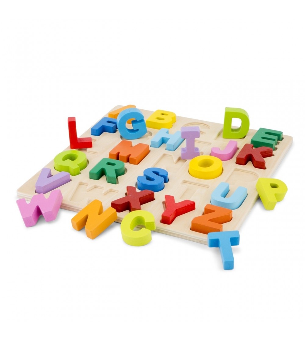 Puzzle lemn, Alfabet - Litere Mari - Puzzle-uri