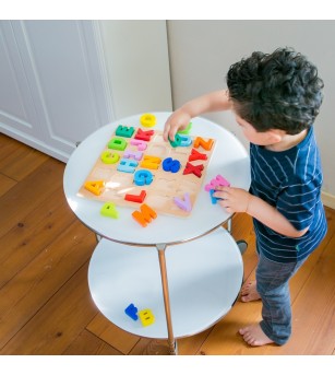 Puzzle lemn, Alfabet - Litere Mari - Puzzle-uri