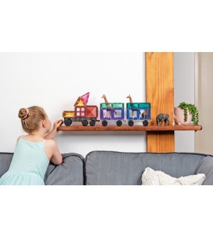 Set Connetix 50 piese magnetice de construcție, Pastel Transport Pack - Jucarii magnetice