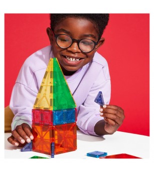 Set magnetic Magna-Tiles Combo + microMAGS, 20 piese - Jocuri construcție