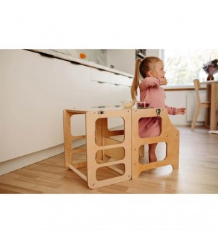 Learning Tower pliabil Duck Woodworks, natur - Learning tower Learning Tower pliabil Duck Woodworks, natur - Learning tower