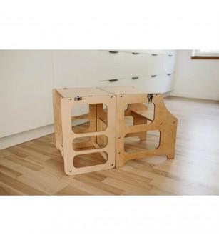 Learning Tower pliabil Duck Woodworks, natur - Learning tower Learning Tower pliabil Duck Woodworks, natur - Learning tower