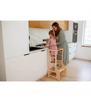 Learning Tower pliabil Duck Woodworks, natur - Learning tower Learning Tower pliabil Duck Woodworks, natur - Learning tower