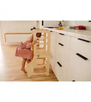 Learning Tower pliabil Duck Woodworks, natur - Learning tower Learning Tower pliabil Duck Woodworks, natur - Learning tower