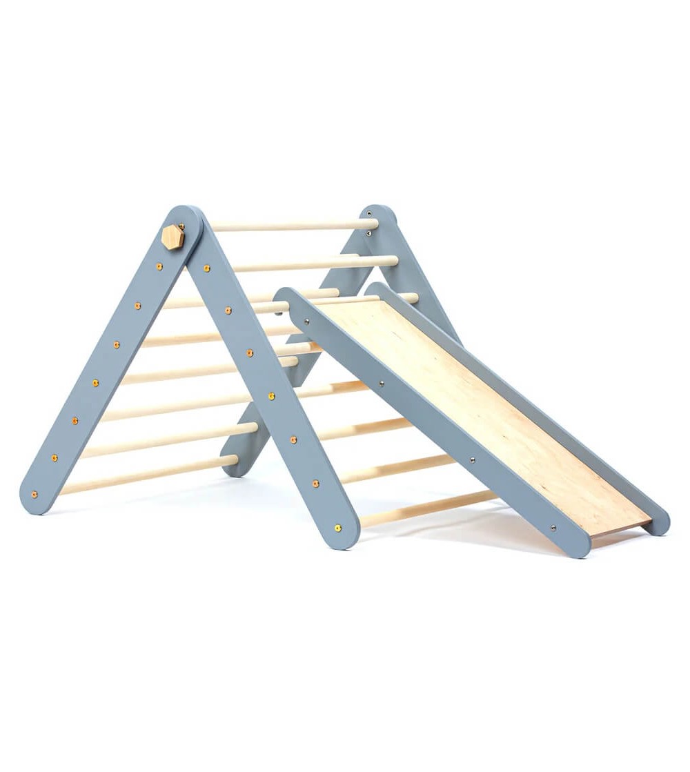 Triunghi Pikler, Duck Woodworks, gri - Jucării și accesorii sportive