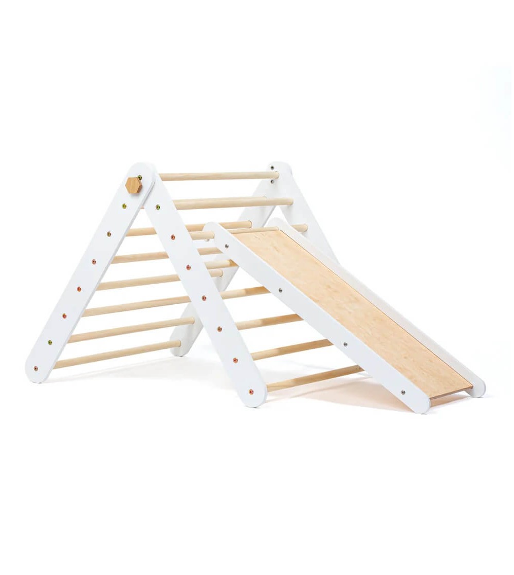 Triunghi Pikler, Duck Woodworks, alb - Jucării și accesorii sportive