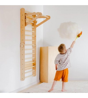 Triunghi Pikler - spalier 2 in 1, Duck Woodworks, natur - Jucării și accesorii sportive