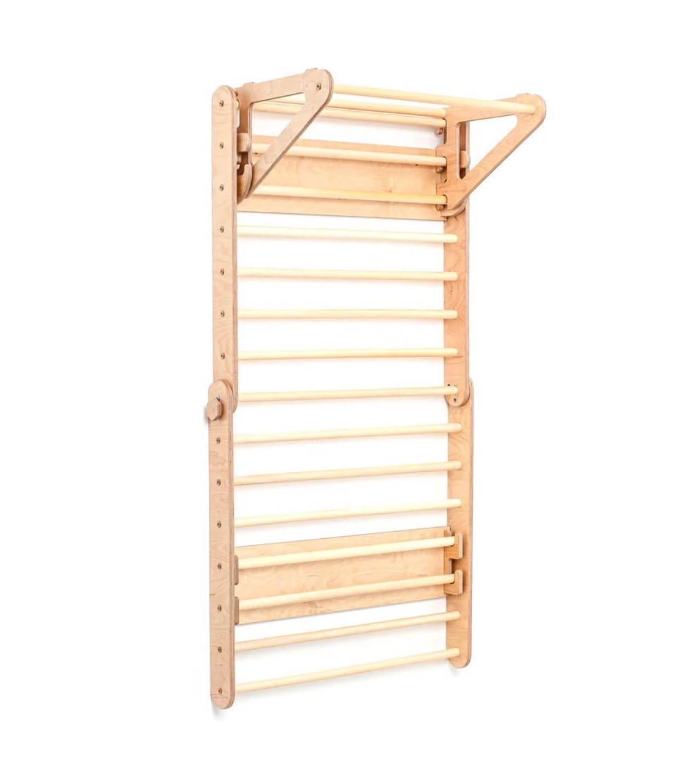 Triunghi Pikler - spalier 2 in 1, Duck Woodworks, natur - Jucării și accesorii sportive