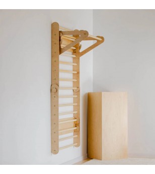 Triunghi Pikler - spalier 2 in 1, Duck Woodworks, natur - Jucării și accesorii sportive