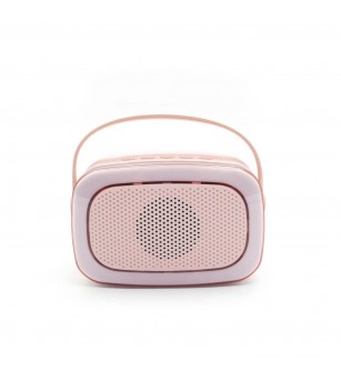 Set Karaoke Lalarma, cu 2 Microafone + boxa cu Bluetooth si lumini, Rose - Top cadouri copii