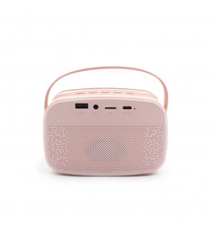 Set Karaoke Lalarma, cu 2 Microafone + boxa cu Bluetooth si lumini, Rose - Top cadouri copii