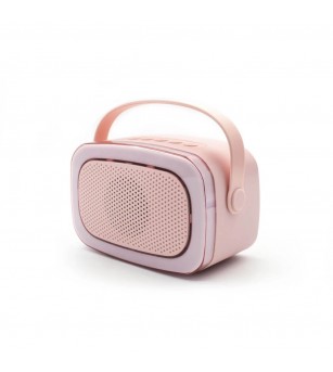 Set Karaoke Lalarma, cu 2 Microafone + boxa cu Bluetooth si lumini, Rose - Top cadouri copii