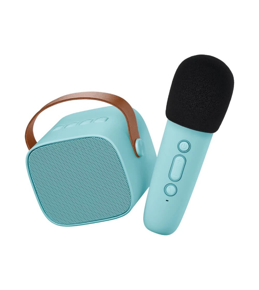 Set Karaoke Lalarma, cu Microfon + boxa cu Bluetooth, Blue - Top cadouri copii