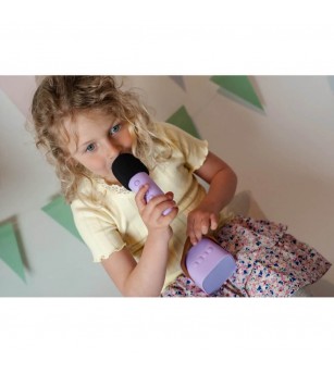 Set Karaoke Lalarma, cu Microfon + boxa cu Bluetooth, Mov - Top cadouri copii