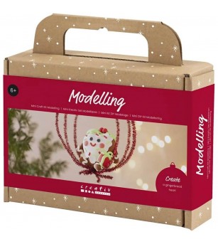 Mini kit creativ plastilină Silk Clay, figurină de Crăciun - Seturi Crăciun