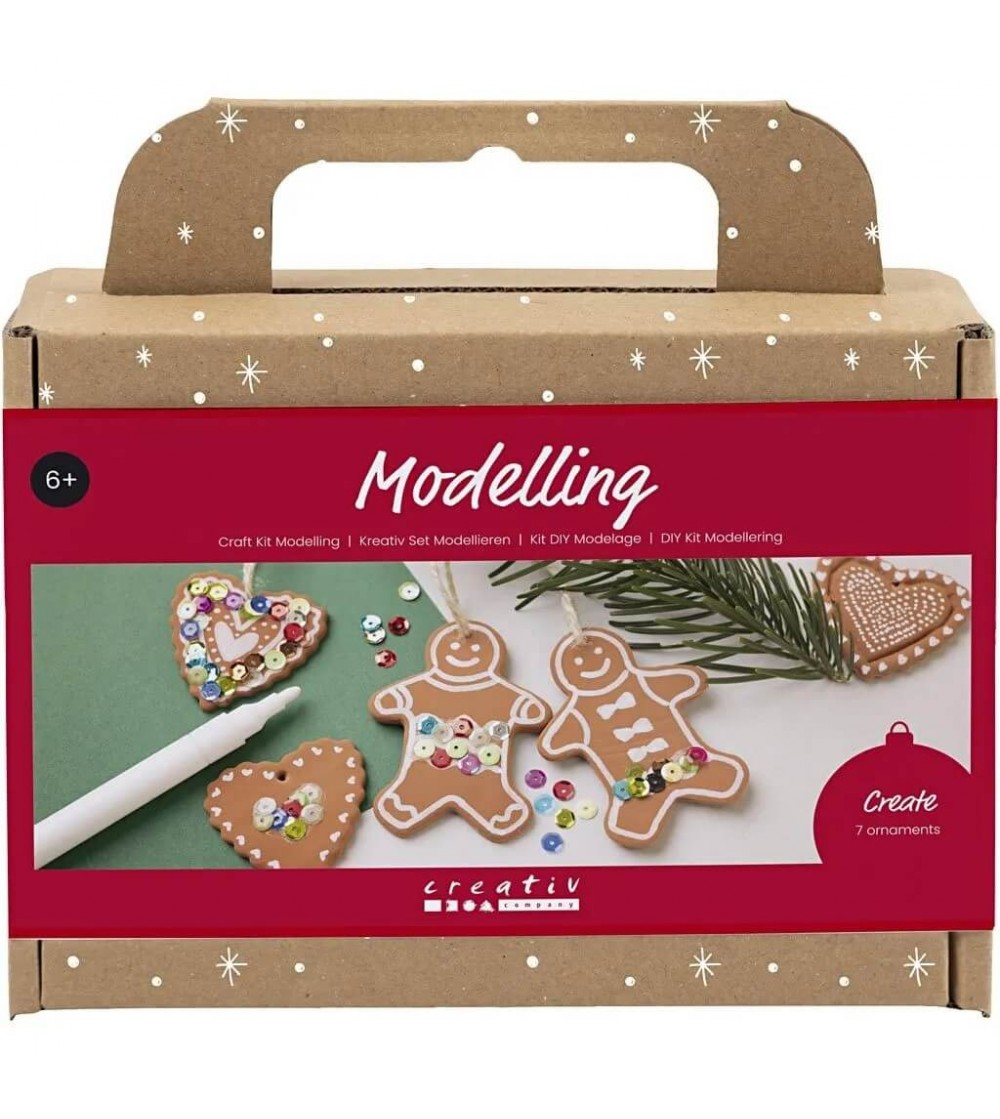 Kit de modelare ornamente brad- Omuleț de turtă dulce - Seturi Crăciun