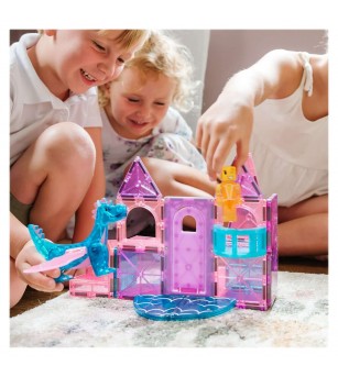 Set magnetic Magna-Tiles Castle, 25 piese - Jucarii magnetice