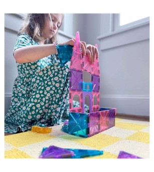 Set magnetic Magna-Tiles Castle, 25 piese - Jucarii magnetice