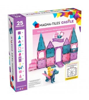 Set magnetic Magna-Tiles Castle, 25 piese - Jucarii magnetice