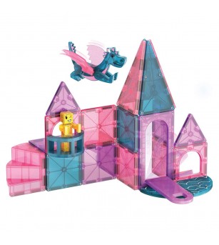 Set magnetic Magna-Tiles Castle, 25 piese - Jucarii magnetice